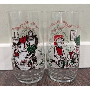 Vintage 1980 Holly Hobbie Coca Cola Christmas Deck the Halls Set